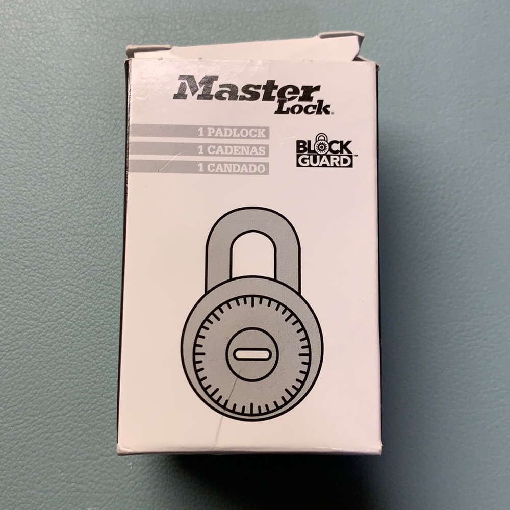 Master Lock with combination key